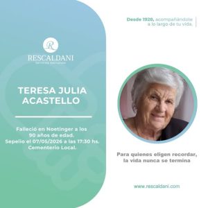 TERESA JULIA ACASTELLO -Q.E.P.D.-