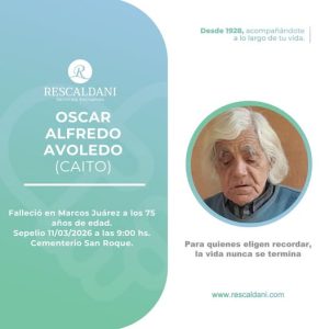 OSCAR ALFREDO AVOLEDO Q.E.P.D.-