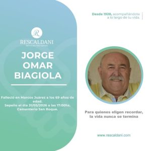 JORGE OMAR BIAGIOLA Q.E.P.D.-