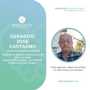 GERARDO JOSE CASTAGNO Q.E.P.D.-