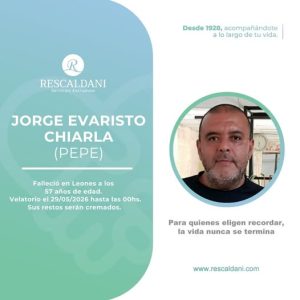 JORGE EVARISTO CHIARLA (PEPE) -Q.E.P.D.-