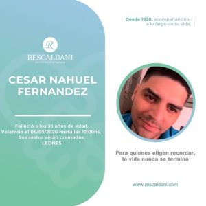 CESAR NAHUEL FERNANDEZ -Q.E.P.D.-