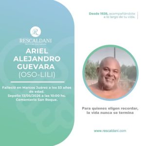 ARIEL ALEJANDRO GUEVARA (OSO – LILI) Q.E.P.D.-
