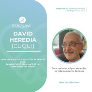 DAVID HEREDIA (CUQUI) Q.E.P.D.-