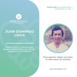 JUAN DOMINGO LEIVA -Q.E.P.D.-