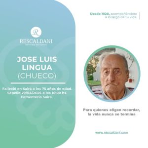 JOSE LUIS LINGUA (CHUECO) Q.E.P.D.-