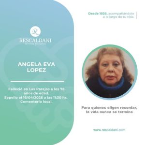 ANGELA EVA LOPEZ -Q.E.P.D.-