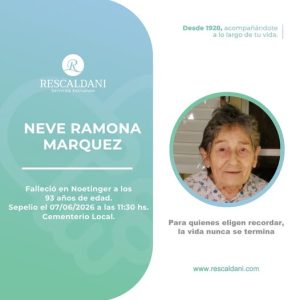 NEVE RAMONA MARQUEZ -Q.E.P.D.-