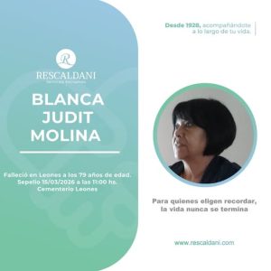 BLANCA JUDIT MOLINA Q.E.P.D.-