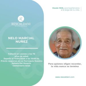 NELO MARCIAL NUÑEZ -Q.E.P.D.-