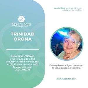 TRINIDAD ORONA -Q.E.P.D.-