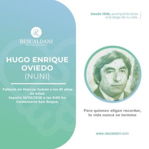 HUGO ENRIQUE OVIEDO (NUNI) Q.E.P.D.-