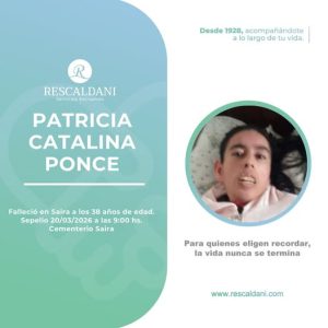 PATRICIA CATALINA PONCE Q.E.P.D.-