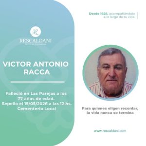 VICTOR ANTONIO RACCA -Q.E.P.D.-
