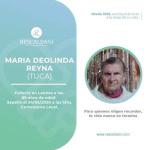 MARIA DEOLINDA REYNA -Q.E.P.D.-