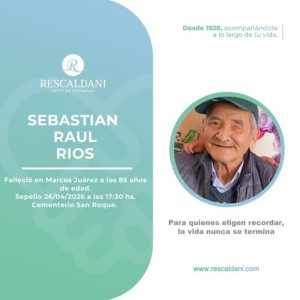 SEBASTIAN RAUL RIOS Q.E.P.D.-