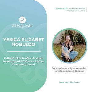 YESICA ELIZABET ROBLEDO -Q.E.P.D.-