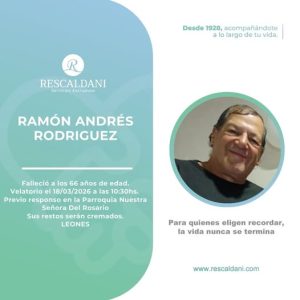 RAMÓN ANDRÉS RODRIGUEZ -Q.E.P.D.-