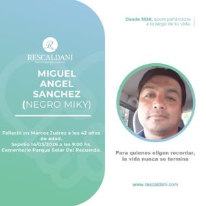 MIGUEL ANGEL SANCHEZ Q.E.P.D.-