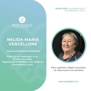 NELIDA MARIA VERCELLONE -Q.E.P.D.-