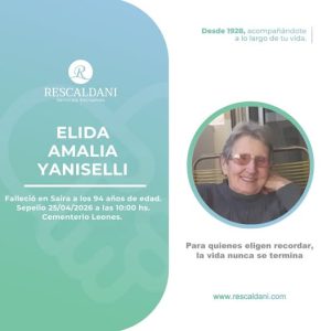 ELIDA AMALIA YANISELLI Q.E.P.D.-