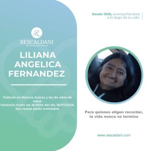LILIANA ANGELICA FERNANDEZ Q.E.P.D.-