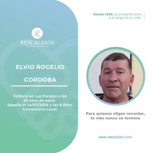 ELVIO ROGELIO CORDOBA -Q.E.P.D.-