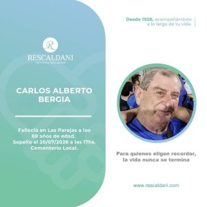 CARLOS ALBERTO BERGIA -Q.E.P.D.-