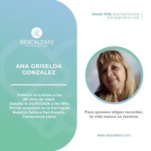 ANA GRISELDA GONZALEZ -Q.E.P.D.-