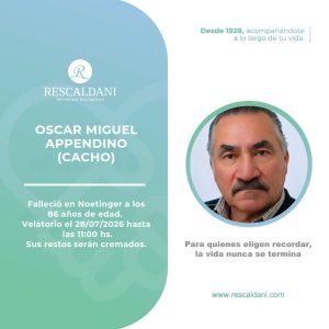 OSCAR MIGUEL APPENDINO (CACHO) Q.E.P.D.