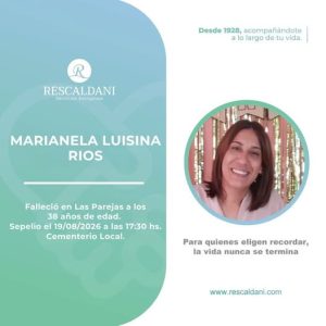 MARIANELA LUISINA RIOS -Q.E.P.D.-