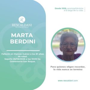 MARTA BERDINI Q.E.P.D.-
