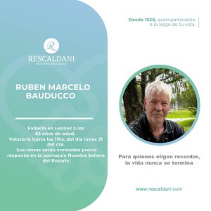 RUBEN MARCELO BAUDUCCO -Q.E.P.D.-