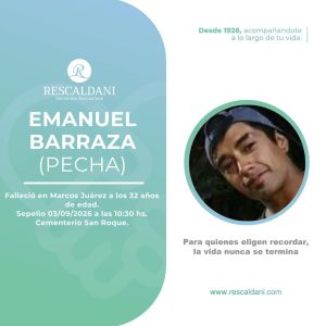 EMANUEL BARRAZA (PECHA) Q.E.P.D.-