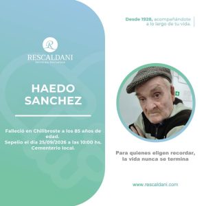 HAEDO SANCHEZ -Q.E.P.D.-