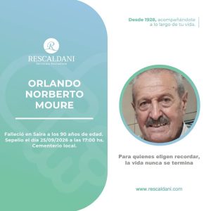 ORLANDO NORBERTO MOURE -Q.E.P.D.-