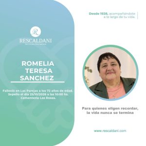 ROMELIA TERESA SANCHEZ-Q.E.P.D.-